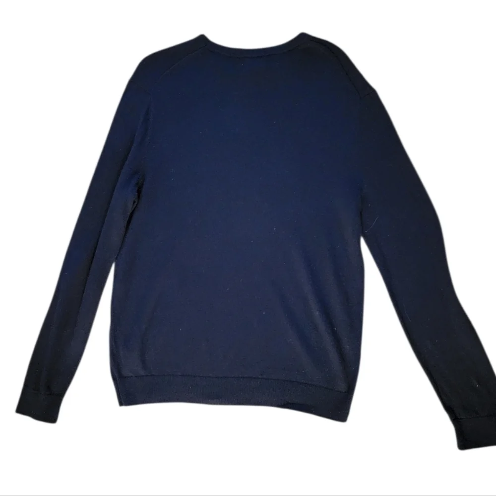 Banana Republic Premium Lux Yarn Men's Navy Crewneck Sweater